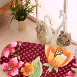 Supreme Home Collective Red & Black 5 Pcs Printed Anti-Skid Doormats image 3