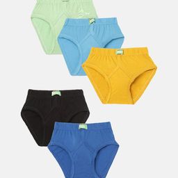 Lux Cozi Kids Pack Of 5 Assorted Anti-Odour Mid-Rise Cotton Basic Briefs-picture-17