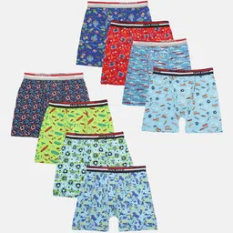 Lux Cozi Boys Pack of 8 Printed Trunks-picture-20