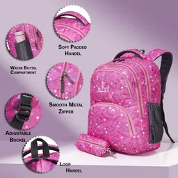 plexy Teen Girls' Backpack for School Backpack Teens Middle School Students Bookbag. Waterproof School Bag image 2