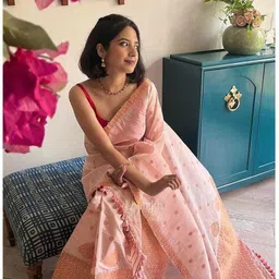 garbguru Woven Mekhela Chador Pure Silk Saree image 3