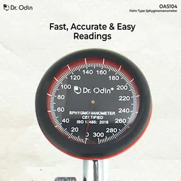 Dr. Odin OAS104 Aneroid Sphygmomanometer Palm Type Precision with Durable Cuff, Portable Design for Professional and Home Use Bp Monitor image 4
