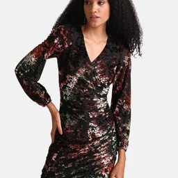 kazo Women Gown Black Mini/Short Dress-picture-12