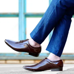 rha company Brown Office Wear & Party Wear Formal shoe for Men's Party Wear For Women-picture-27