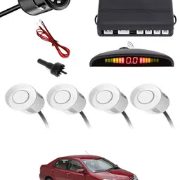 zplus Car Parking Sensors - Set of 4 with Reverse Parking Camera (White)-99 Safety of Passengers/Car One Alarm Kit-2016 Parking Sensor-picture-15