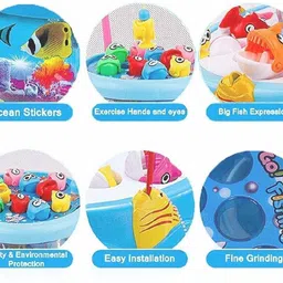 kmc kidoz Electronic And Rotating With Flashing Gogo Fishing Party & Fun Games Board Game image 2