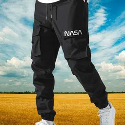 sunbeauty Men Slim Fit Black Cotton Blend Trousers-picture-16