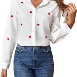 theclassictogs Women Slim Fit Printed Spread Collar Casual Shirt-picture-21