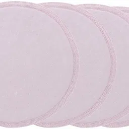 anoma Washable Cotton Maternity Nursing Breast Pads - Washable Pads + Wash Bag - Breastfeeding Nipple Pad for Maternity - Reusable Nipplecovers for Breast Feeding (Pack of 4, Pink) Nursing Breast Pad-picture-26