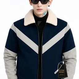 futse peno Men Colorblock Casual Jacket-picture-18