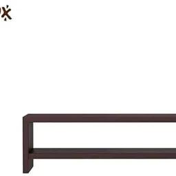 flux Monitor Stand Two Tier Mini with Two Wooden Legs Organizer Ergonomic Engineered Wood Study Table image 4