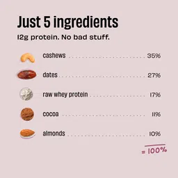 the whole truth Double Cocoa | Pack of 6 Nutrition Bars image 4