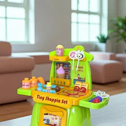 gomzy Tiny Shopping Market Set Kit For your Kids With Best Many Accessories image 2