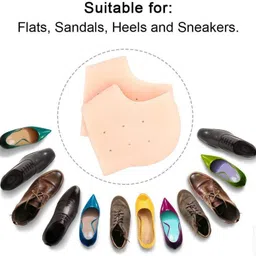 dhara creation Silicone Gel Heel Socks for Swelling and Pain Relief Heel Support image 2