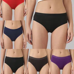 fanmade Pack of 6 Women Hipster Multicolor, Pink Panty-picture-37