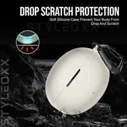 StyleOxx Silicone Press and Release Earbuds Case For Silicone Case Cover for Onepluss Buds 4 (2025), With Premium Carabiner image 4