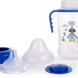 buddsbuddy Premium BPA Free Wide Neck Baby Feeding Bottle with Handle, - 250 ml image 2