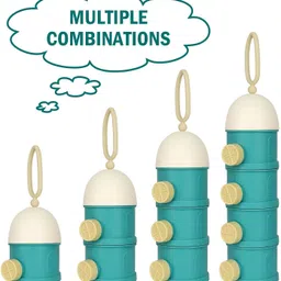 jublyn 4-Layer Portable Stackable Baby Formula Dispenser & Milk Powder Container - BPA-Free plastic image 4
