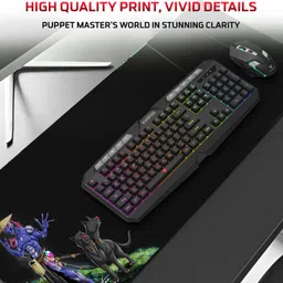 EVOFOX Deathray V2 3 in 1 Gaming Keyboard, Mouse and Extended Deskpad Combo Set image 2