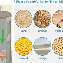 victory Unfilled Heavy Punching Bag with with Boxing Hand Wrap and Hand Grip and Solid Hanging Chain , Synthetic Leather (3 Feet) Boxing Kit image 4