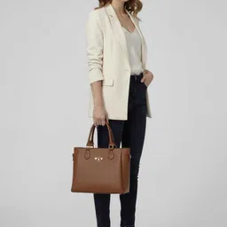 ickonicworld Women Tan Tote image 5