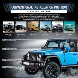 monolive Universal New Design High Power 52LED White Bar Light For Car-248 Car Fancy Lights image 3