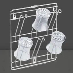 rajwadi Wall Glass Stand For Hanging 6 Glass Slote Stainless Steel Glass Holder-picture-38