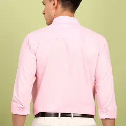 encore by invictus Men Slim Fit Solid Spread Collar Formal Shirt image 3