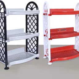 homestic Fruits/Vegetables Kitchen Rack (6 Pcs) Vegetable Rack/Kitchen Trolley Plastic-picture-13