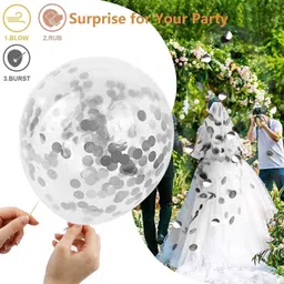 bash n splash Printed Birthday Decoration For Boys with Confetti & Chrome Balloon Birthday Balloon image 3