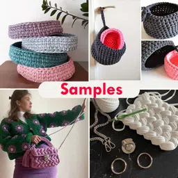 xy decor Cotton T Shirt Yarn For Knitting, Crocheting (7-9 mm) 110 Yds/100 Mtr -950 Gram image 3