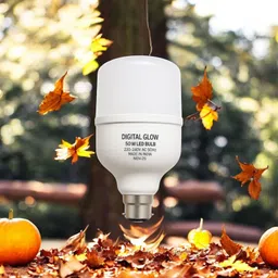 digital glow 50 W Basic Round B22 LED Bulb image 2
