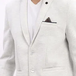 showoffff Men Solid Single Breasted Casual Blazer image 5