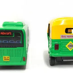 sarasi Combo Pull Back CNG Auto Rickshaw & Low Floor Bus image 5