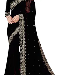 fashion day Embroidered Bollywood Georgette Saree-picture-26