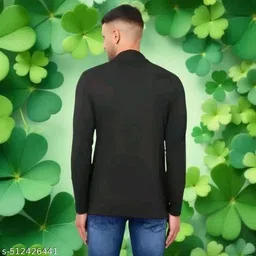 aioue Men Full Sleeve White Shrug image 2