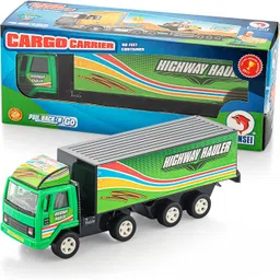 premium toyz Cargo Carrier pull back and go/ No Remote/No Batteries ( Hiighway Hauler)-picture-20