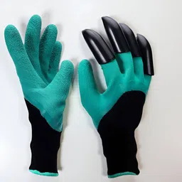 havenflix Heavy Duty Garden Work & Farming Gloves with ABS Claws For Digging & Planting Gardening Shoulder Glove-picture-45