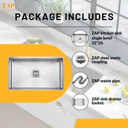 zap 3220SglBwl-SinkMatt Vessel Sink image 2