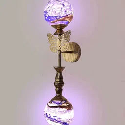 decorativeray Flower Metal Novelty Wall Light (Gold) image 3