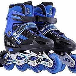 nhp traders Designed Adjustable Inline Skates with Front Light up PU Wheels Beginner Skates In-line Skates - Size Free UK image 4