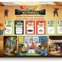 neon school Mathemagica Sticks and Tangram Puzzle Game image 2