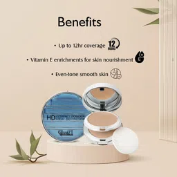 glam21 HD Compact Powder Longlasting Freshness upto 12hrs with Vitamin-E | Matte Finish Compact image 3