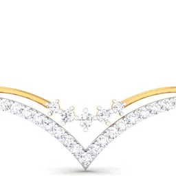 avsar BIS Hallmark AVP1046YB 14kt Cubic Zirconia Yellow Gold Pendant-image-7