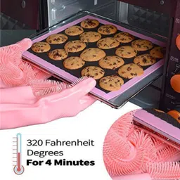 bakshish Magic Silicone Dish Washing Gloves Wet and Dry Disposable Glove image 3