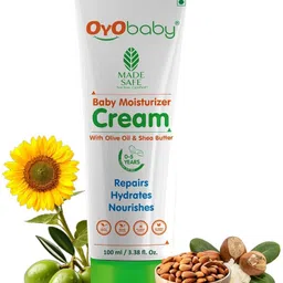 oyo baby Natural Baby Moisturizer Cream, pH balanced for Baby's Sensitive Skin with No Harmful Chemicals, Olive Oil & Shea Butter, No Paraben & Alcohol Baby Moisturizer Cream image 1