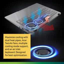 Acer Swift Go 14 AMD Ryzen 5 Hexa Core 7530U - (8 GB/512 GB SSD/Windows 11 Home) SFG14-41 Thin and Light Laptop image 3