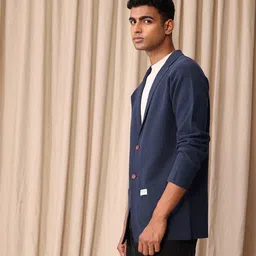 mr bowerbird Men Self Design Single Breasted Casual Blazer image 5