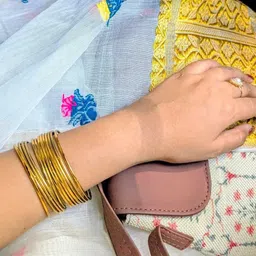 vraj creation Woven Mekhela Chador Pure Cotton Saree image 5