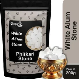 organic plus Alum Stone Fitkari Phitkari Alam Stone for Face Men Women Underarm Shave -Pouch image 1